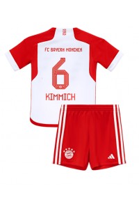 Fotbalové Dres Bayern Munich Joshua Kimmich #6 Dětské Domácí Oblečení 2023-24 Krátký Rukáv (+ trenýrky)